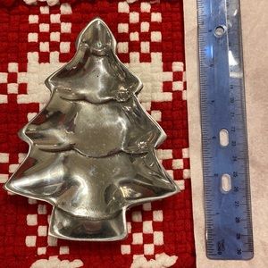Pewter Christmas tree dish